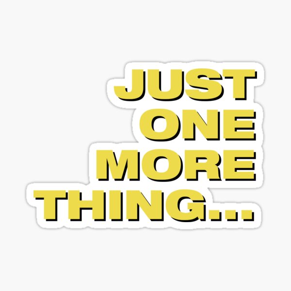 Item preview, Columbo - Just One More Thing... designed and sold by vossfish.