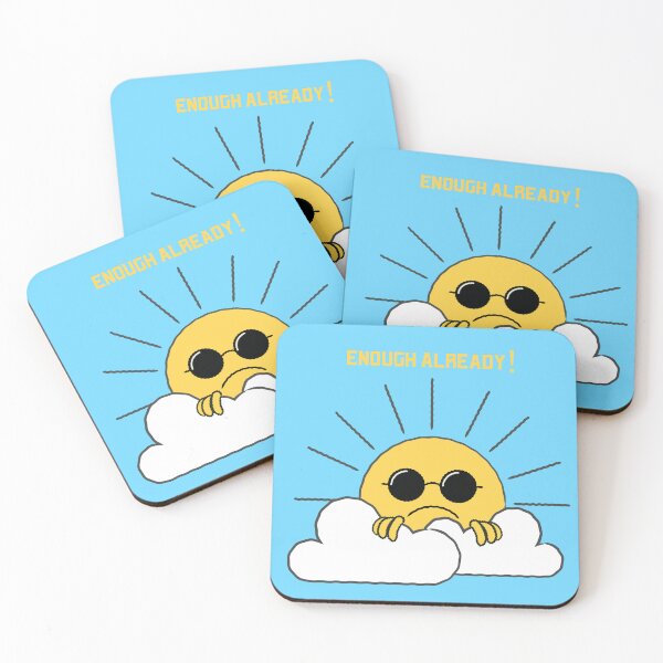 Item preview, ENOUGH ALREADY ANGRY SUN COLD WINTER RAINY WEATHER  designed and sold by 3nityoneart.