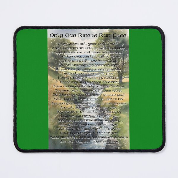 Item preview, Only Our River Run Free designed and sold by REAL IRISH GIFTS.