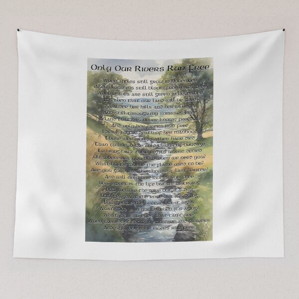 Item preview, Only Our River Run Free designed and sold by REAL IRISH GIFTS.