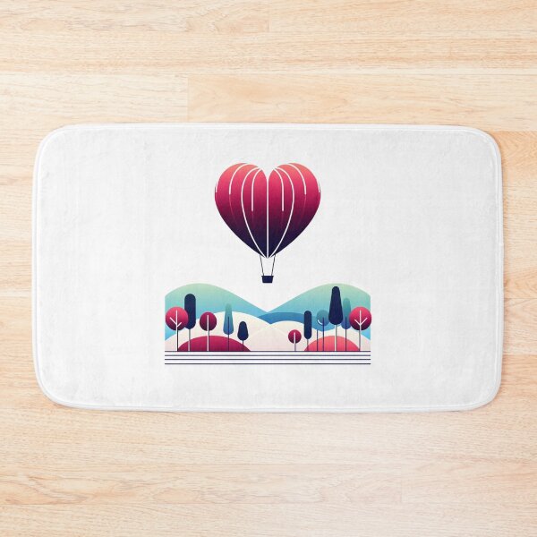 Artikelvorschau, Skyward Affection – Herz-Heißluftballon entworfen und verkauft von SADStyleDesigns.