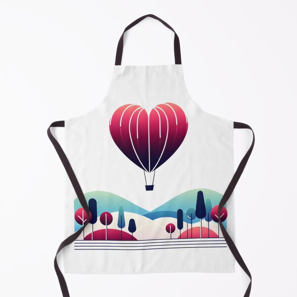 Item preview, Skyward Affection - Heart Hot Air Balloon designed and sold by SADStyleDesigns.