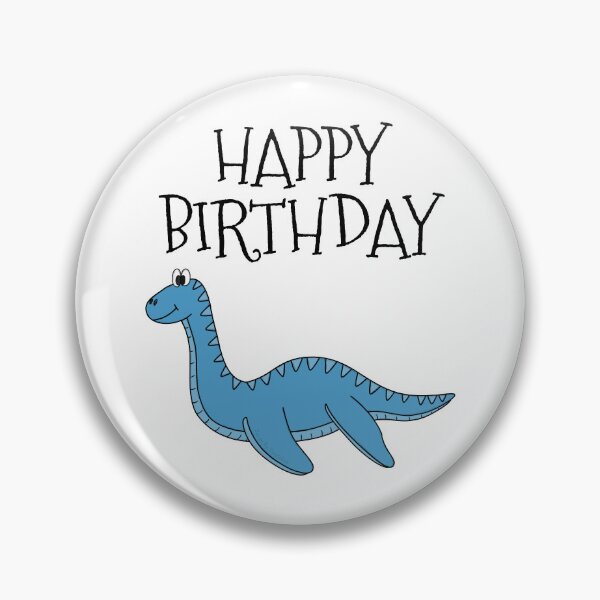 Item preview, Plesiosaurus Dinosaur Happy Birthday designed and sold by doodlerob.
