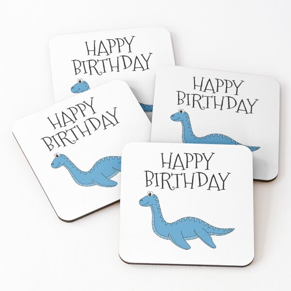 Item preview, Plesiosaurus Dinosaur Happy Birthday designed and sold by doodlerob.
