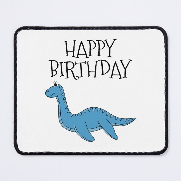 Item preview, Plesiosaurus Dinosaur Happy Birthday designed and sold by doodlerob.
