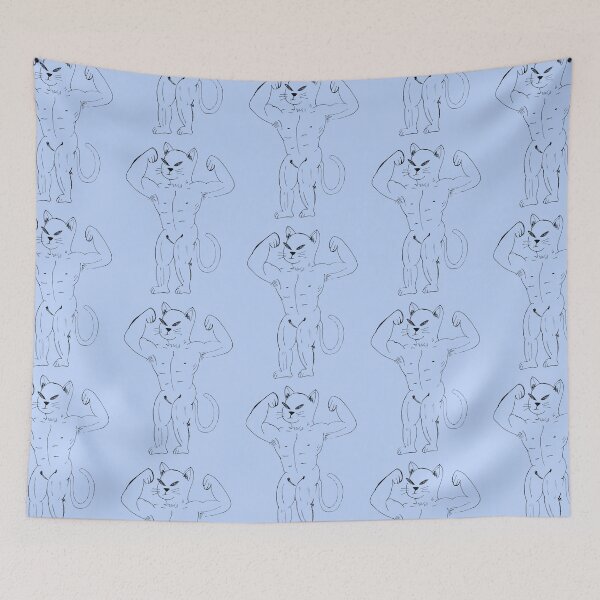Item preview, Swole Kitty Furry Fitness Gains  designed and sold by Kristalin Glass.