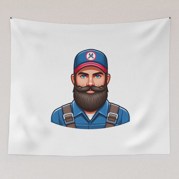 Item preview, Beard man for handsome and fashionable persons designed and sold by vectorillus.