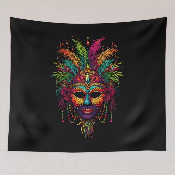 Item preview, Colourful Mardi Gras Mask designed and sold by ZeptepiTrends.