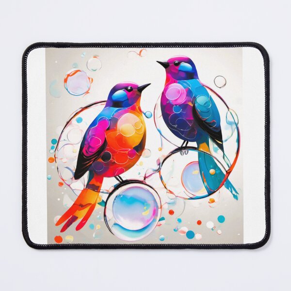 Item preview, Bubbles series, two birds, transparent bubbles designed and sold by janjacbu.