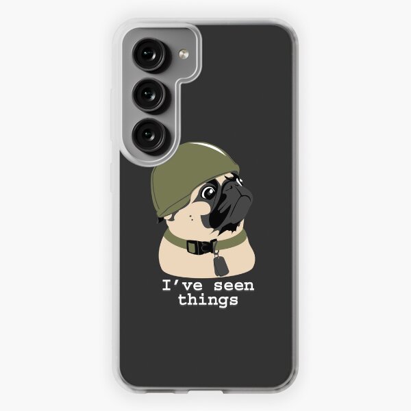 Pug Meme iPhone/Samsung Phone Case” graphic phone case by Cotton Wander.