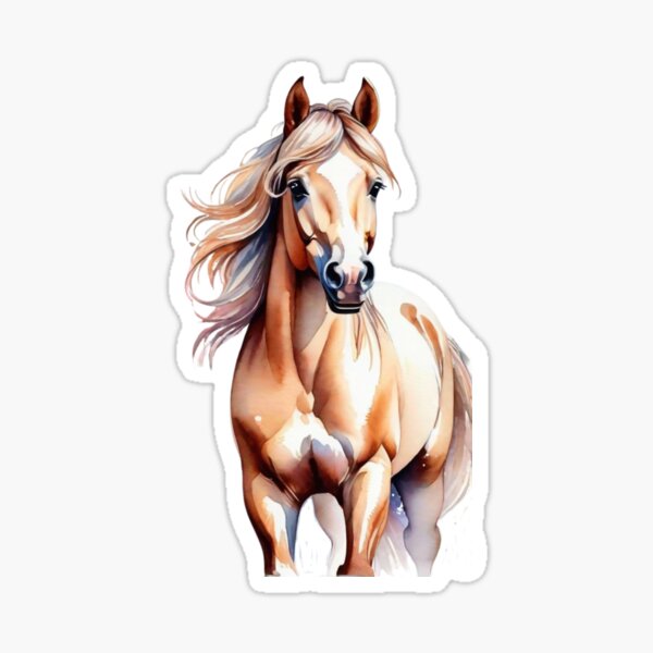 Item preview, Graceful Chestnut Beauty: Watercolor Horse Art Print designed and sold by Artforhorse.