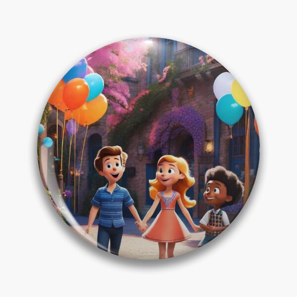 Item preview, Whimsical Balloon Stroll: A Vibrant Digital Art Adventure designed and sold by AtoZStore12.