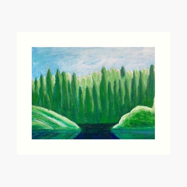 Quiet forest Art Print