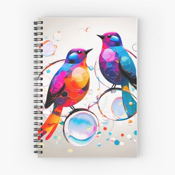 Item preview, Bubbles series, two birds, transparent bubbles designed and sold by janjacbu.
