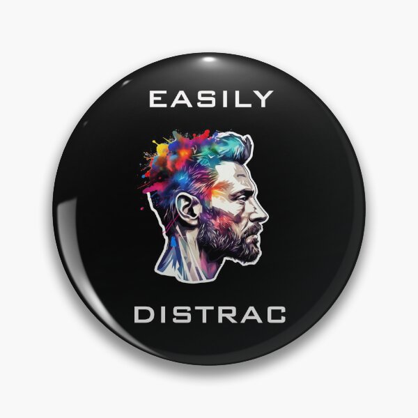 Item preview, Easily Distrac Man designed and sold by Designed-By-KC.