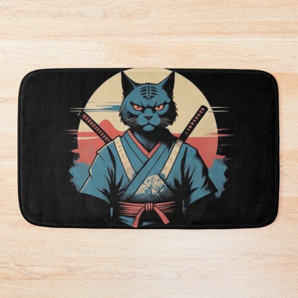 Item preview, Vintage samurai cat designed and sold by Shtex.