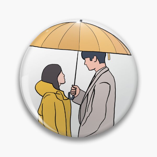 Item preview, Business proposal kdrama fanart,business proposal umbrella rain scene designed and sold by vyascreations.