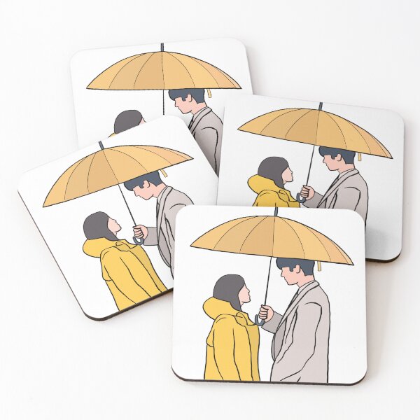 Item preview, Business proposal kdrama fanart,business proposal umbrella rain scene designed and sold by vyascreations.