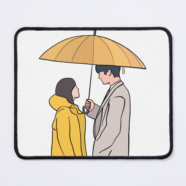 Item preview, Business proposal kdrama fanart,business proposal umbrella rain scene designed and sold by vyascreations.