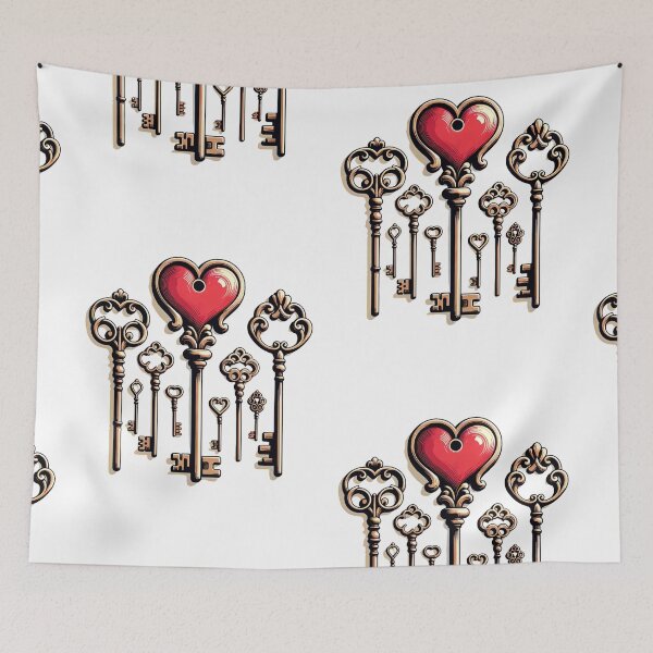 Item preview, Vintage Love Keys - Unlocking the Heart’s Mystery designed and sold by SADStyleDesigns.