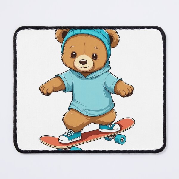 Item preview, A Cute bear Playing skateboard  designed and sold by chathai.