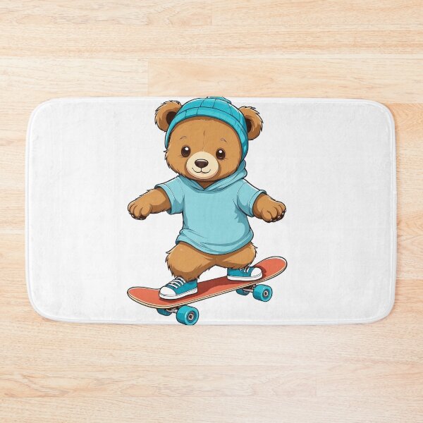 Item preview, A Cute bear Playing skateboard  designed and sold by chathai.