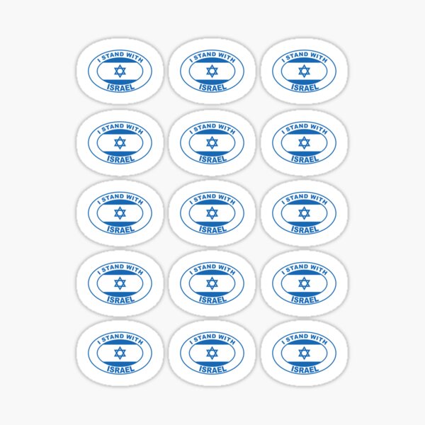 Item preview,  i stand with israel 15 sticker pack designed and sold by BigTime.