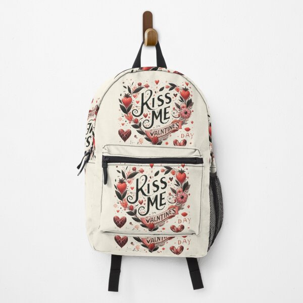 Item preview, Kiss me on Valentine's Day heart in flowers designed and sold by JaroDesign2023.