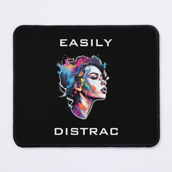 Item preview, Easily Distrac Woman designed and sold by Designed-By-KC.