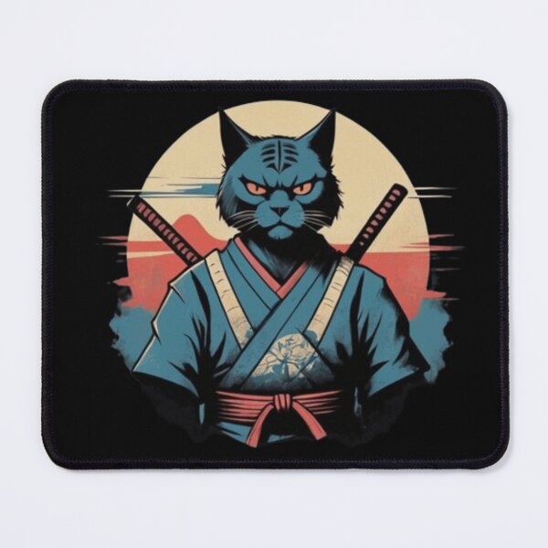 Item preview, Vintage samurai cat designed and sold by Shtex.