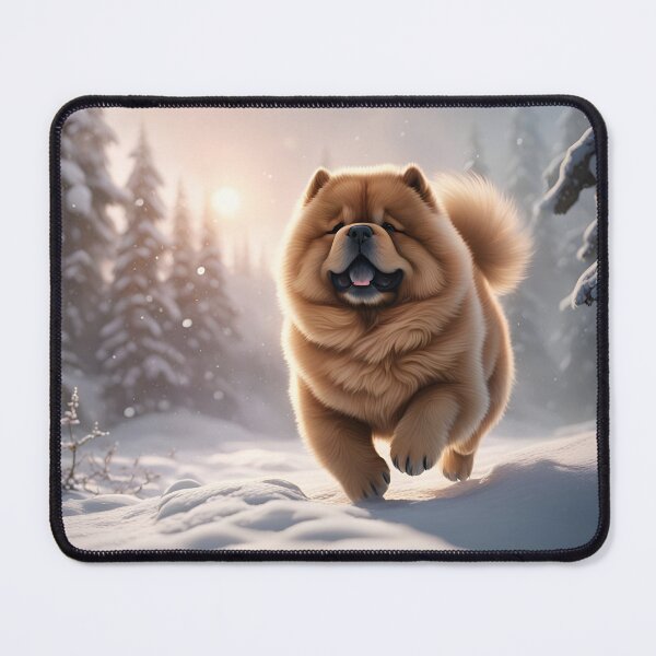 Item preview, Cute Mini Chow Chow Playing In The Snow designed and sold by MoriFantasy.