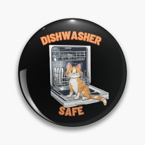 Item preview, Dishwasher safe with orange cat designed and sold by VonLogaart.