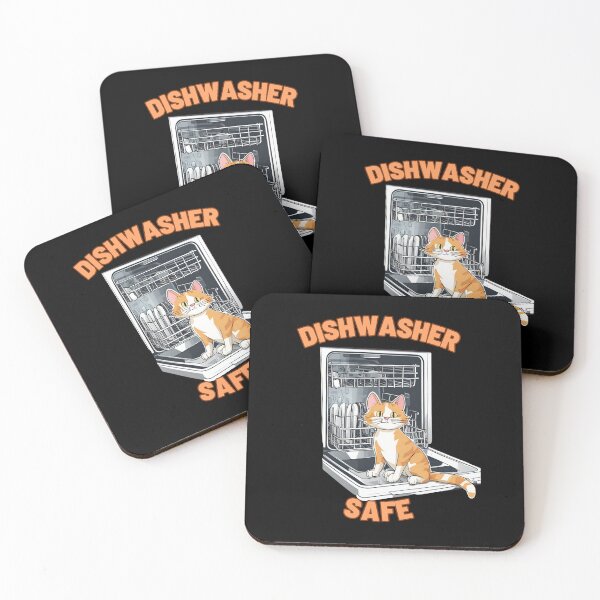 Item preview, Dishwasher safe with orange cat designed and sold by VonLogaart.