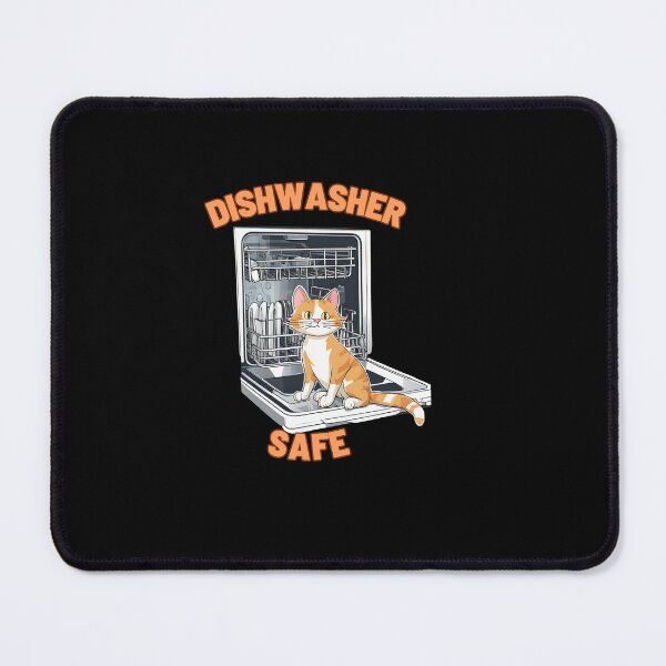 Item preview, Dishwasher safe with orange cat designed and sold by VonLogaart.