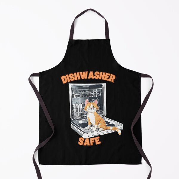 Item preview, Dishwasher safe with orange cat designed and sold by VonLogaart.