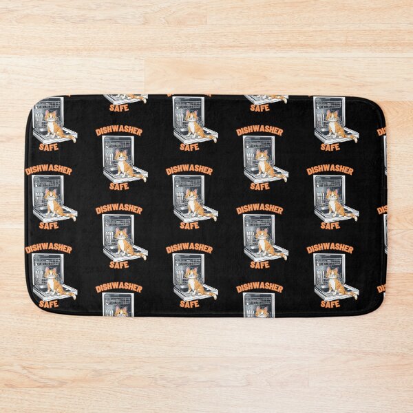 Item preview, Dishwasher safe with orange cat designed and sold by VonLogaart.