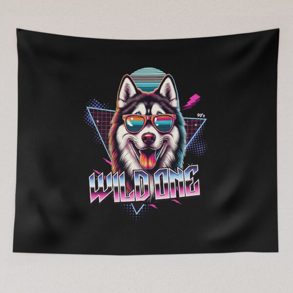 Item preview, Wild One Siberian Husky Dog designed and sold by RedDesignSyc.