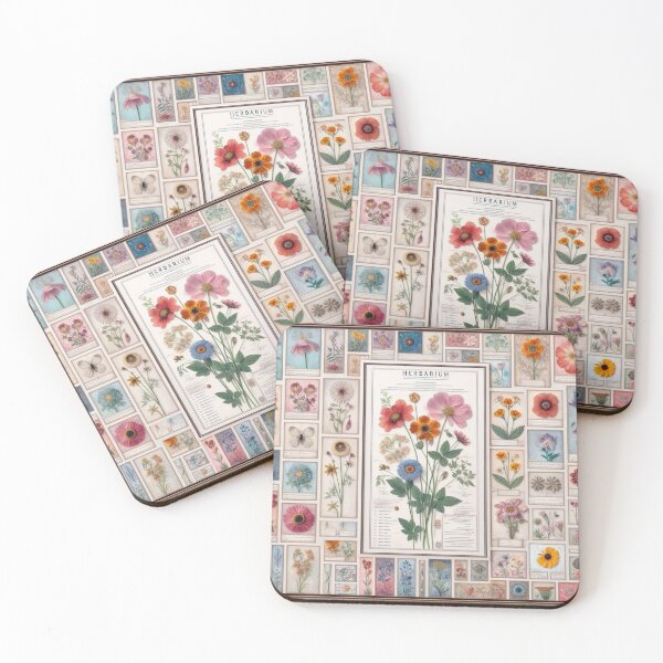 Item preview, whimsical herbarium designed and sold by Dominika Farkašová.