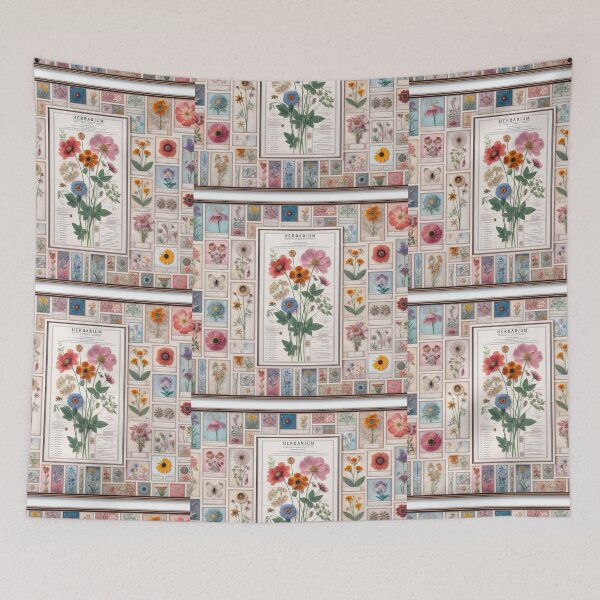 Item preview, whimsical herbarium designed and sold by Dominika Farkašová.