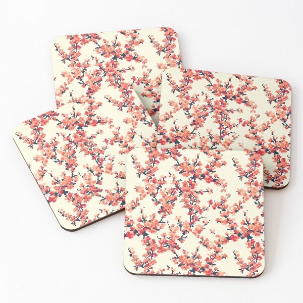 Item preview, Pixel Flowers Composition, Floral Theme, Seamless Pattern designed and sold by patternicco.