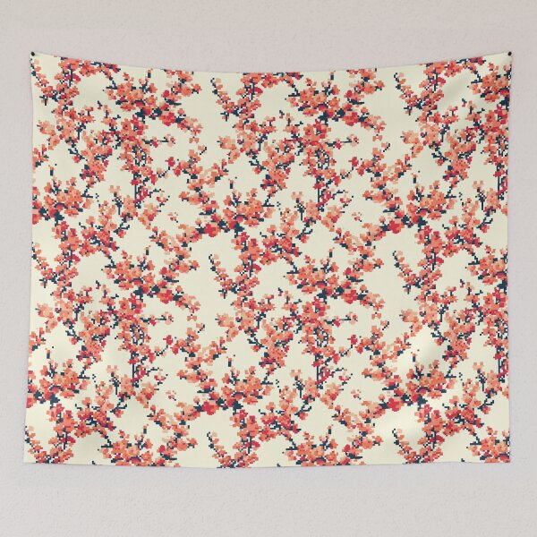 Item preview, Pixel Flowers Composition, Floral Theme, Seamless Pattern designed and sold by patternicco.