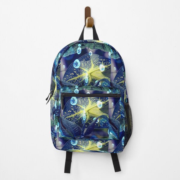 Item preview, Curtains ,bag pack,scarf, shirt,mobile case, mat, buffalo bag, leggings, socks Yellow Flower with blue leaf in rain designed and sold by Trendsetter Hub .