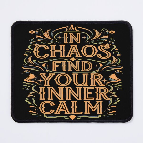 Item preview, Calm Amidst Chaos - Typography Art designed and sold by Wishing-Wings.
