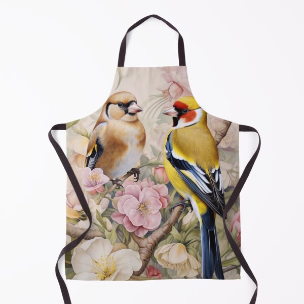 Item preview, Valentine's Day: couple of goldfinches in love illustration designed and sold by ThisWayUpAr.
