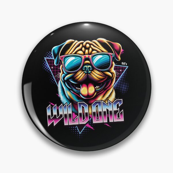 Item preview, Wild One Pug Dog designed and sold by RedDesignSyc.