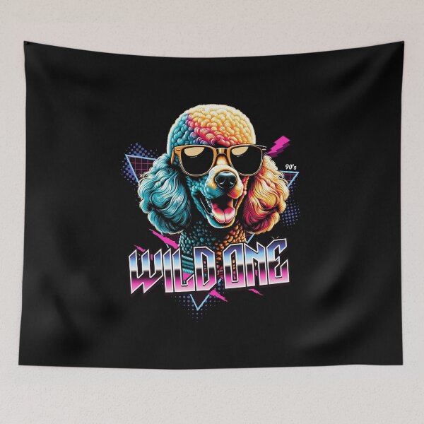 Item preview, Wild One Poodle Dog designed and sold by RedDesignSyc.