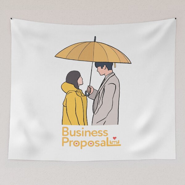 Item preview, Business proposal kdrama fanart,business proposal umbrella rain scene designed and sold by vyascreations.