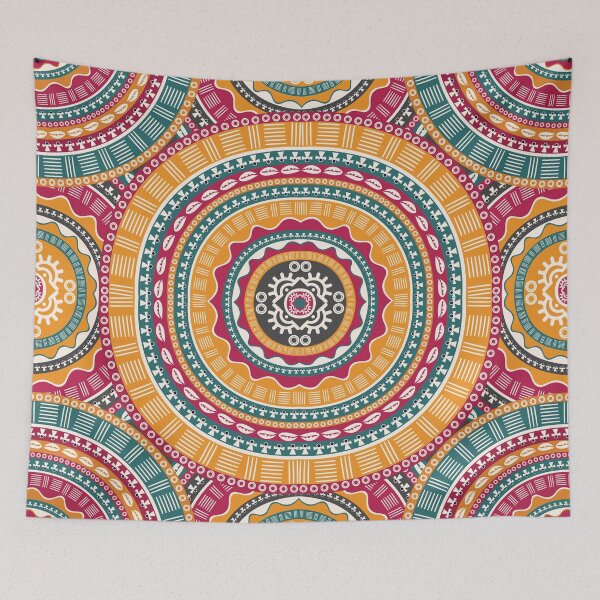 Item preview, "African Majesty: Vibrant Tribal-Inspired Seamless Fabric Pattern" designed and sold by Bewthanaporn.