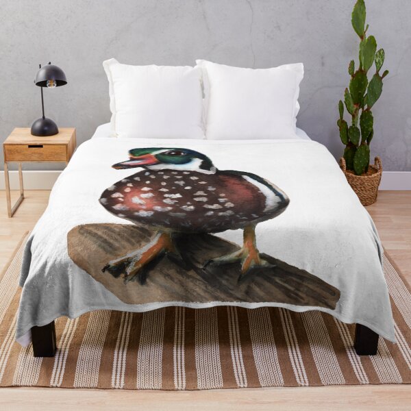 Item preview, Mallard duck watercolour painting designed and sold by Funsize-Art.