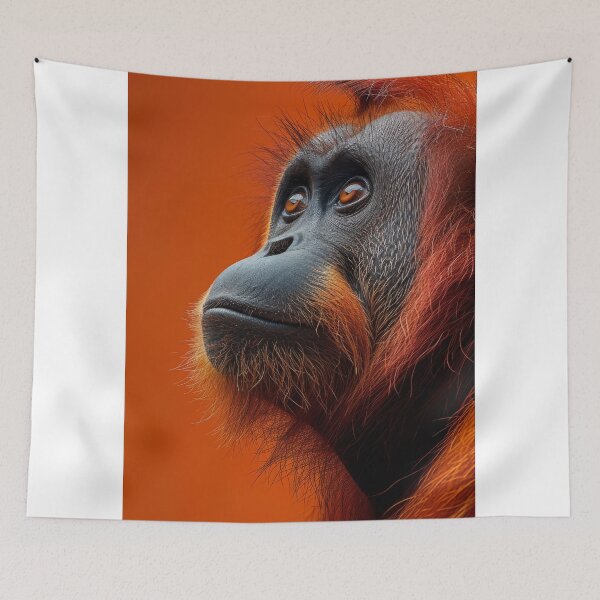 Item preview, Fiery Whisper: The Orangutan's Contemplation designed and sold by EtherealEchoes.